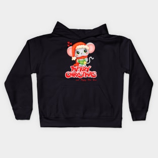 Cute Cartoon mouse Christmas T Shirt Kids Hoodie